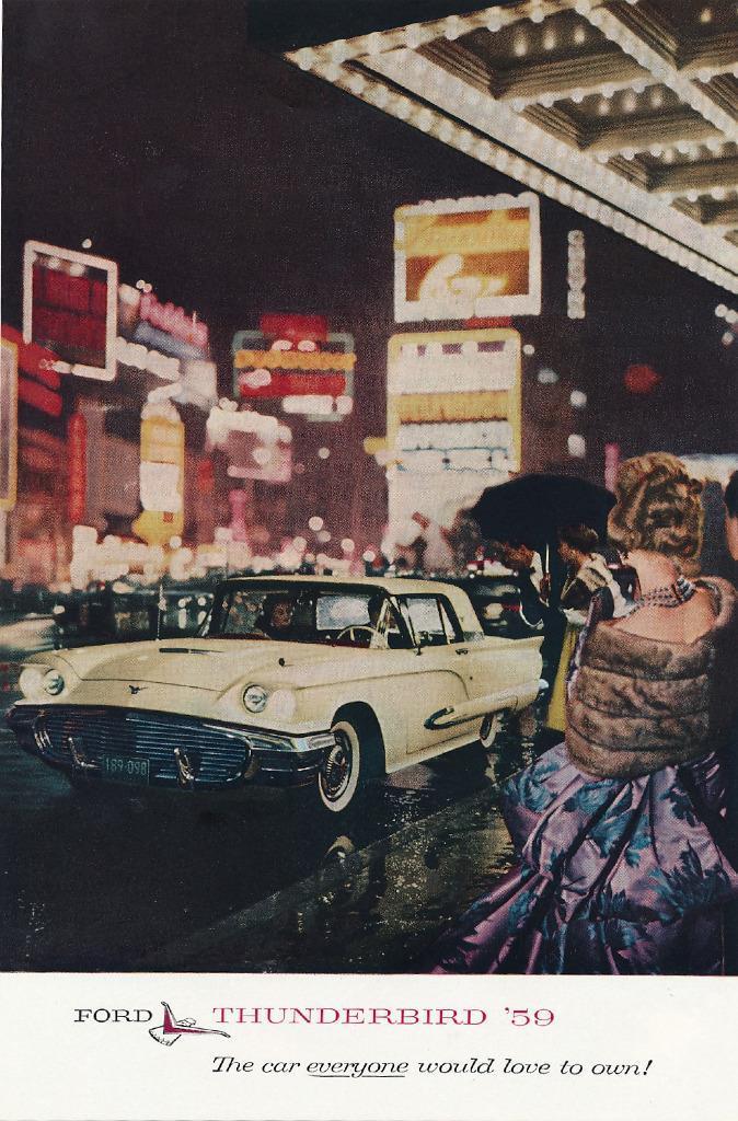 1959 Ford Thunderbird Times Square New York