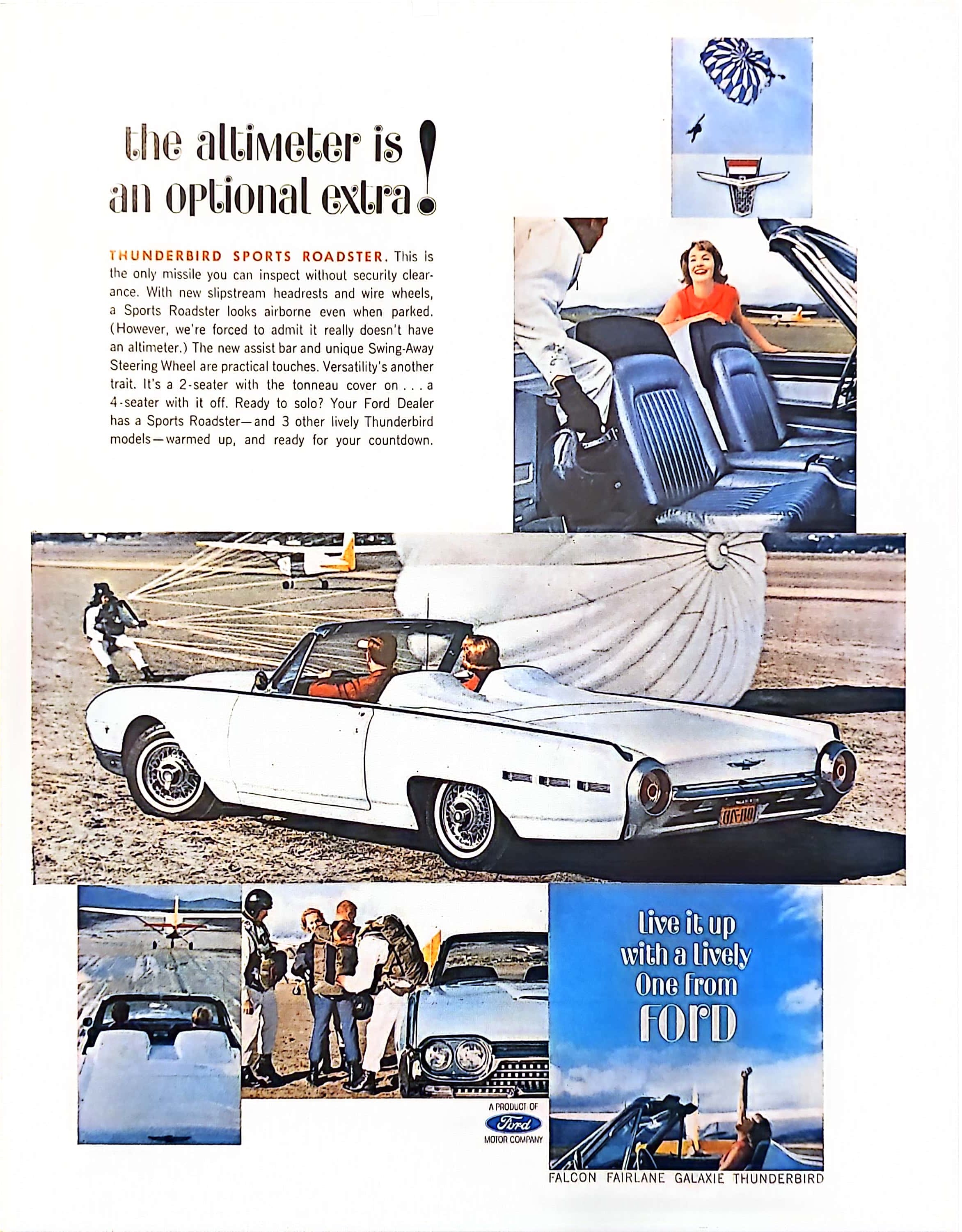 1962 Ford Thunderbird Look Magazine Advertisement July 1962 (Magic Color)