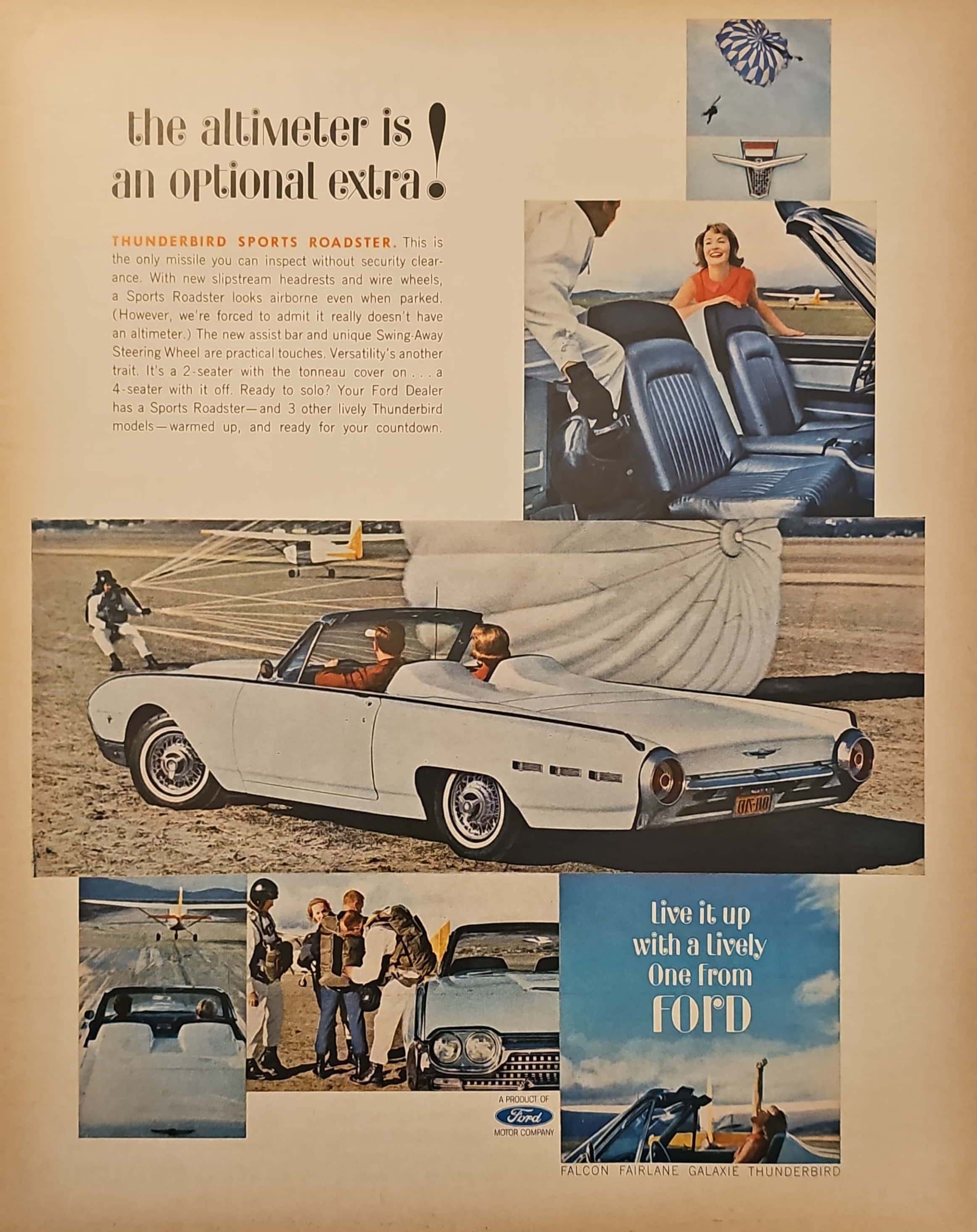 1962 Ford Thunderbird Look Magazine Advertisement July 1962 (Original)