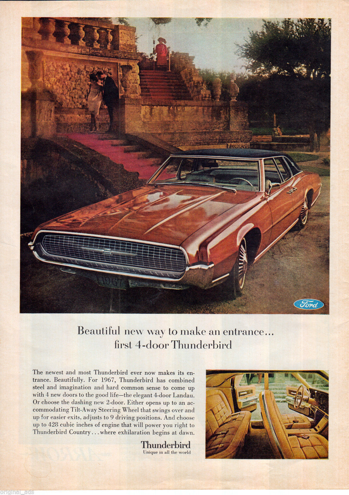 1967 Ford Thunderbird Four Door T-Bird Landau Top