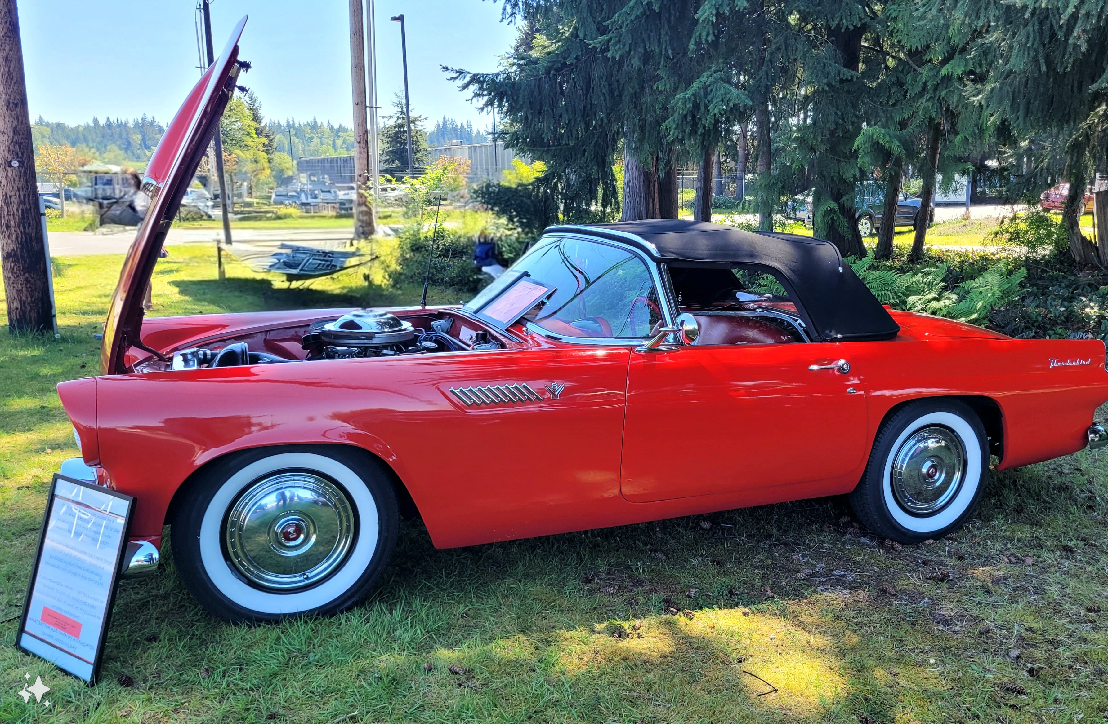 1955 Ford Thunderbird at Top Secret Automotive Car Show