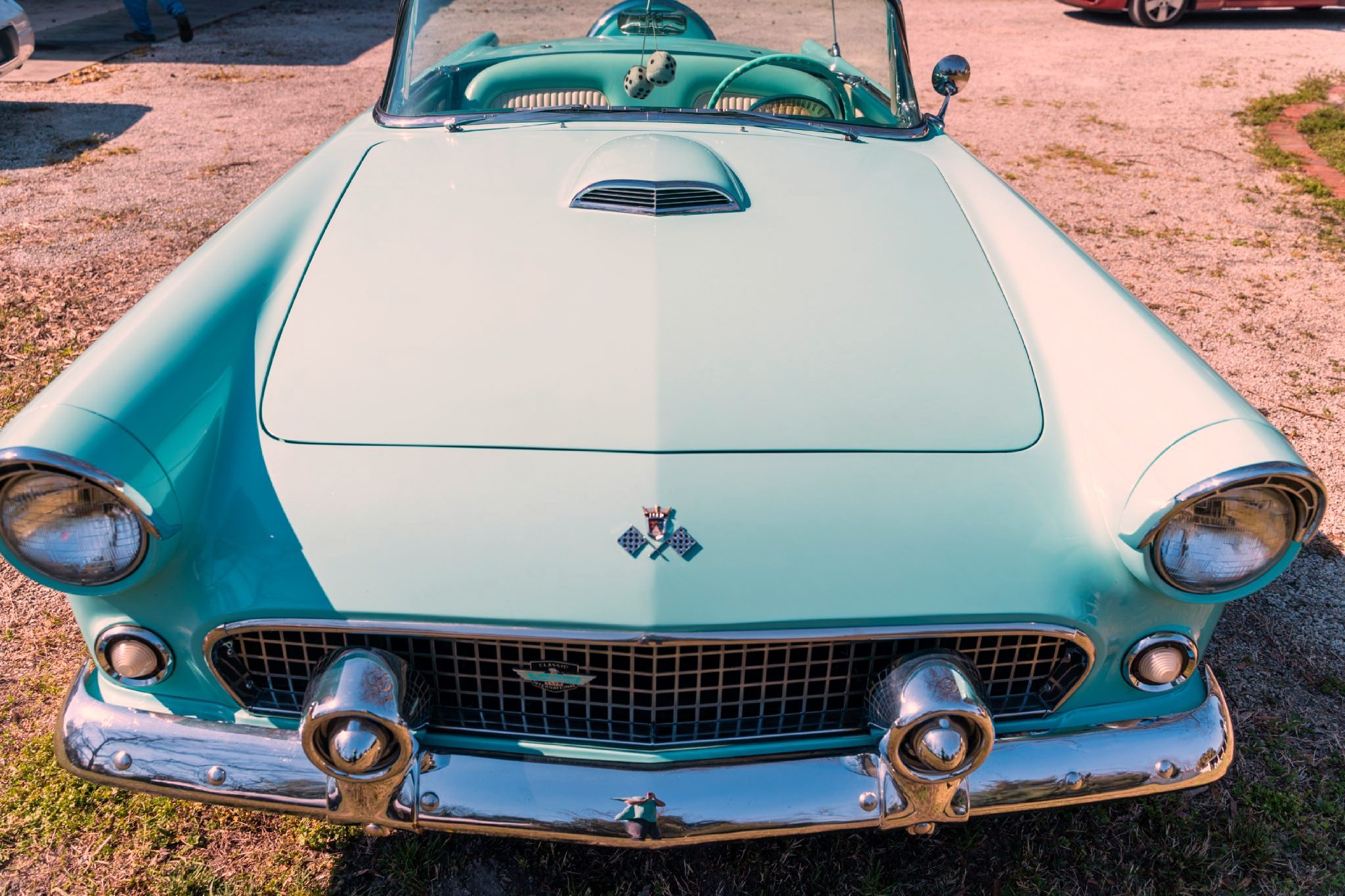 1955 Ford Thunderbird Hood View