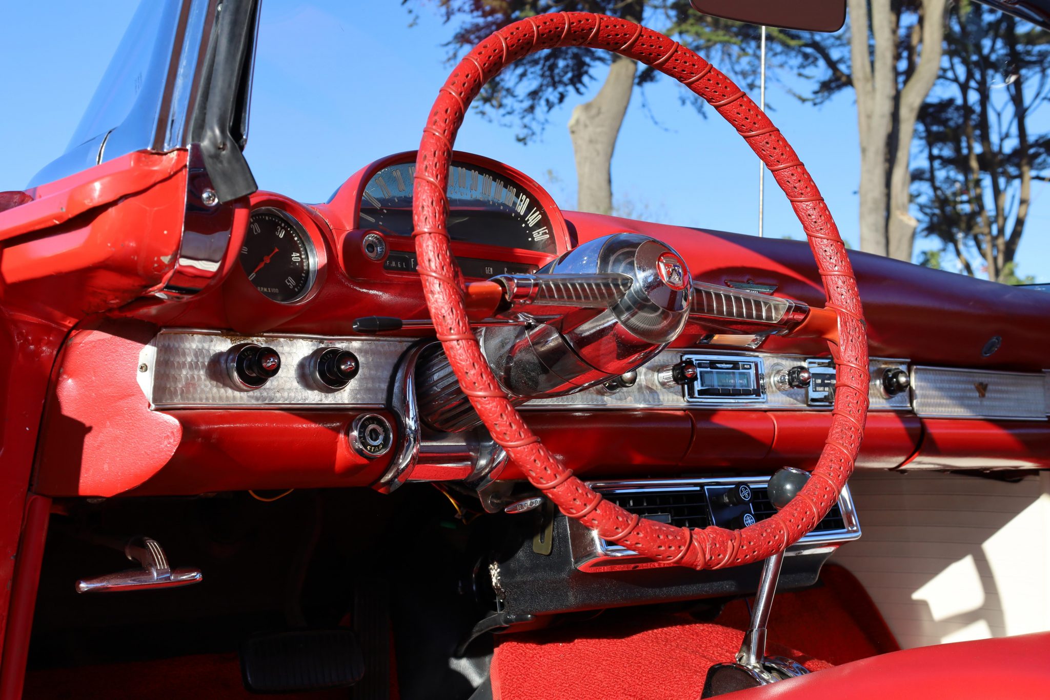 1955 Ford Thunderbird Steering Wheel & Dash