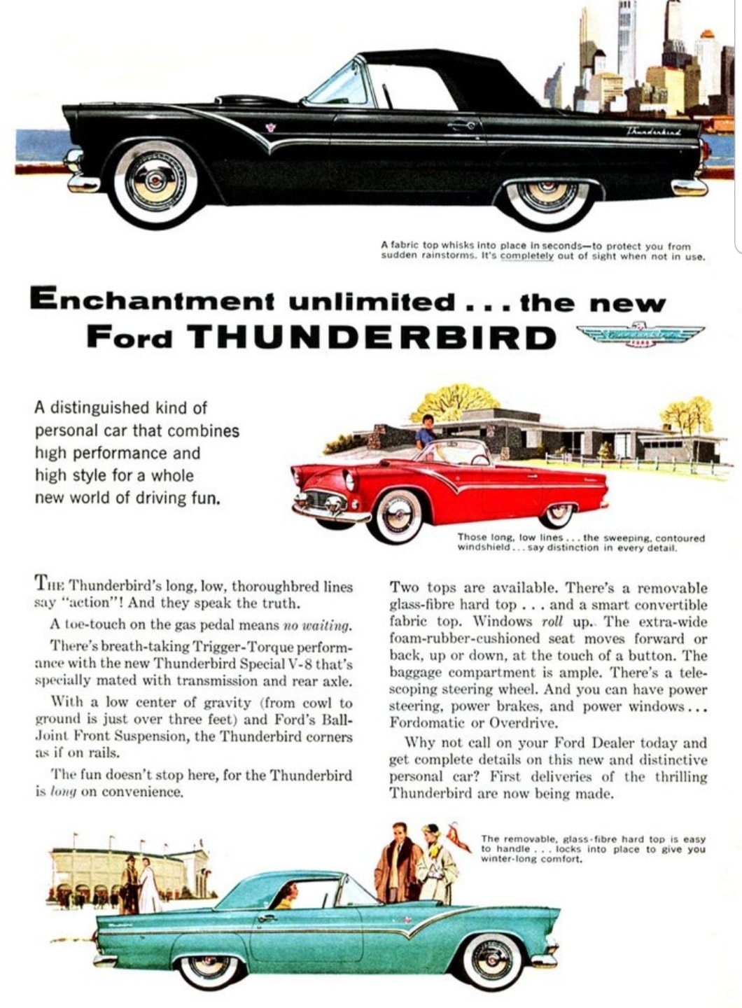 1955 Special Edition Ford Thunderbird Brochure