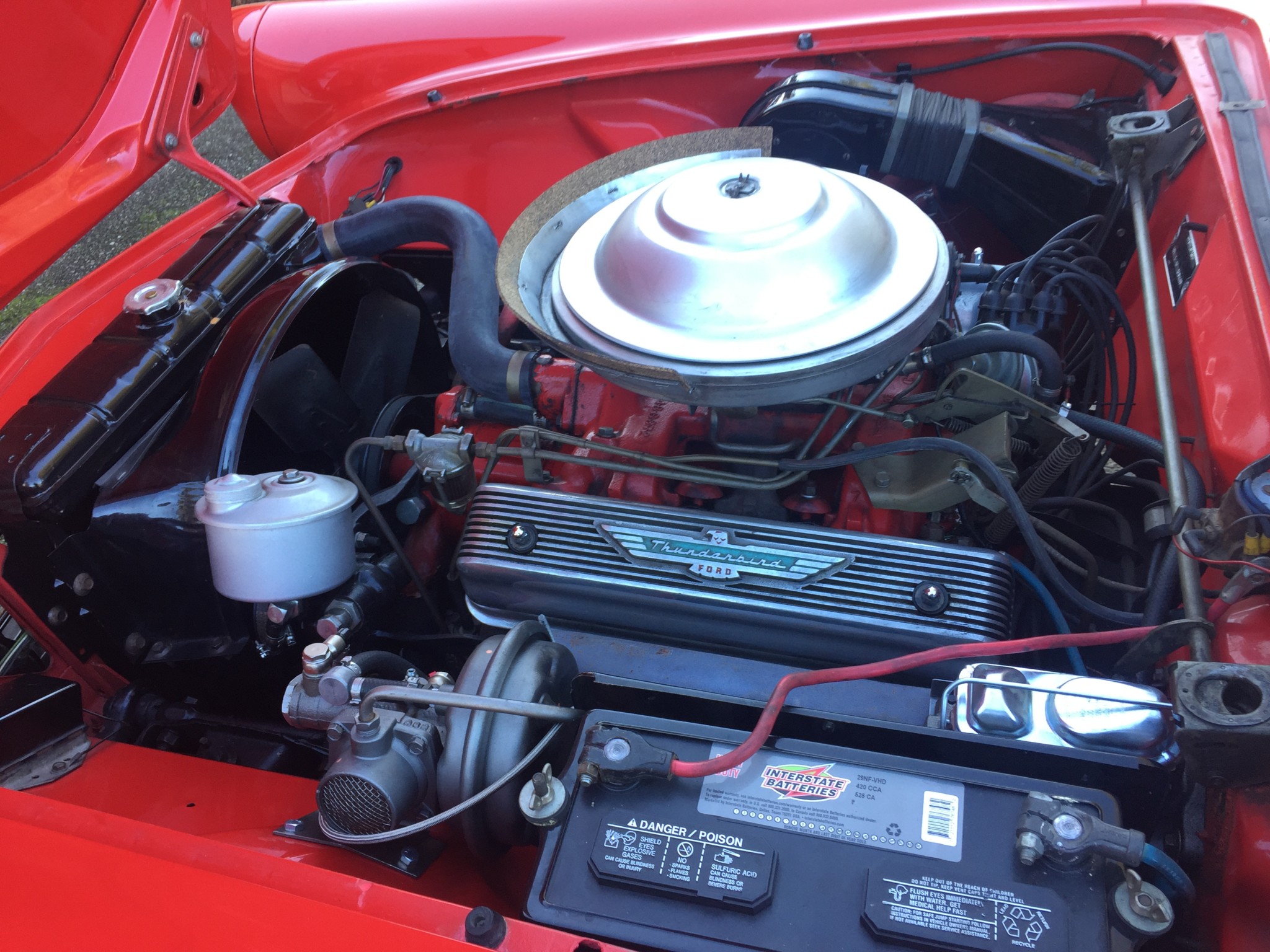 1956 Ford Thunderbird Engine Bay