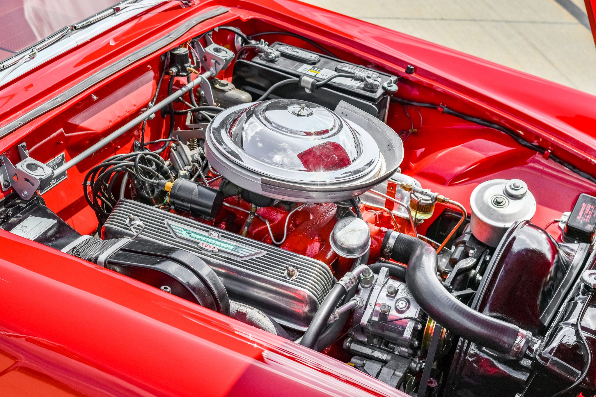 1956 Ford Thunderbird Engine Bay