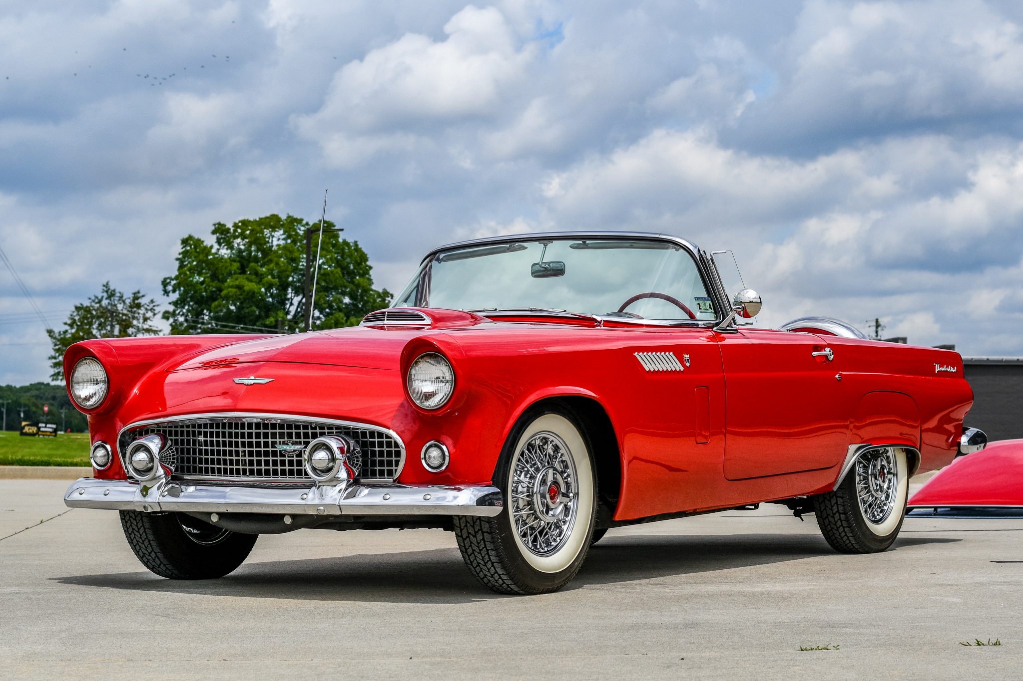 1956 Ford Thunderbird Front Quarter Panel View