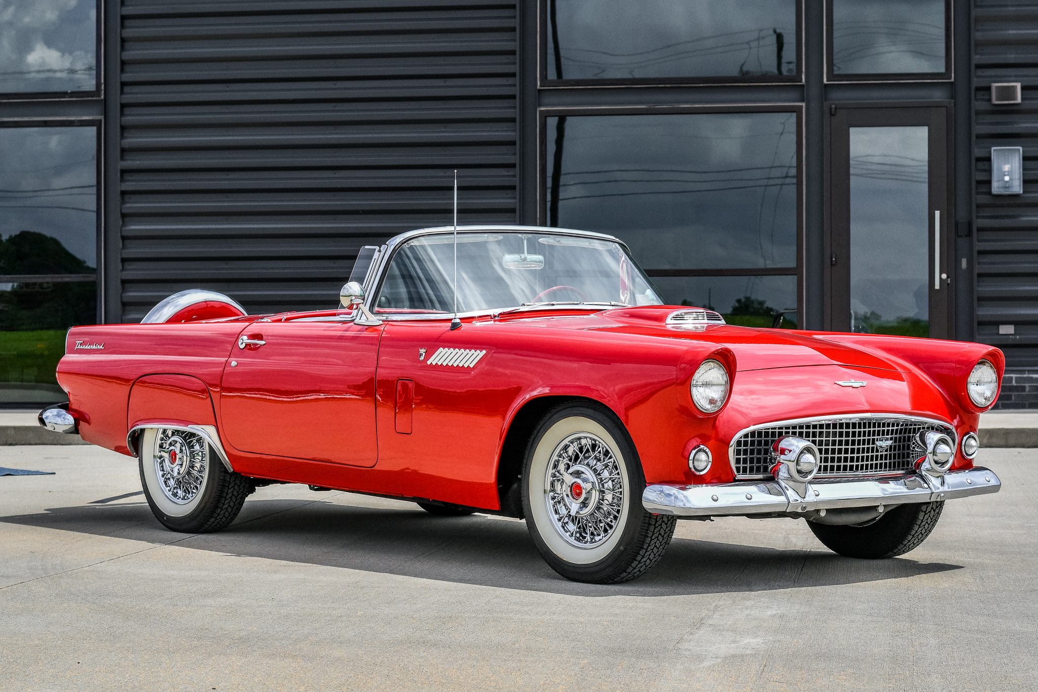 1956 Ford Thunderbird Front Quarter Panel View