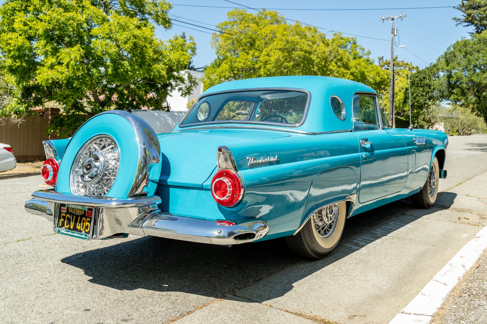 1956 Ford Thunderbird Rear Corner View