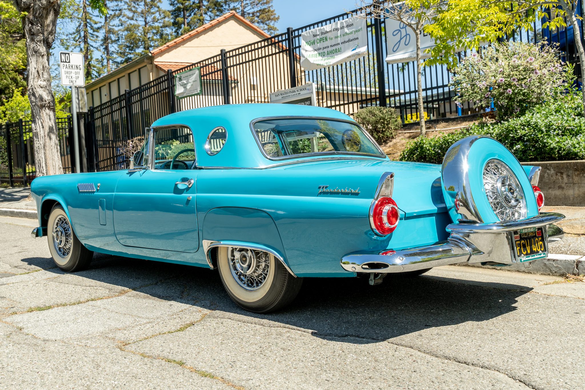 1956 Ford Thunderbird Rear Corner View