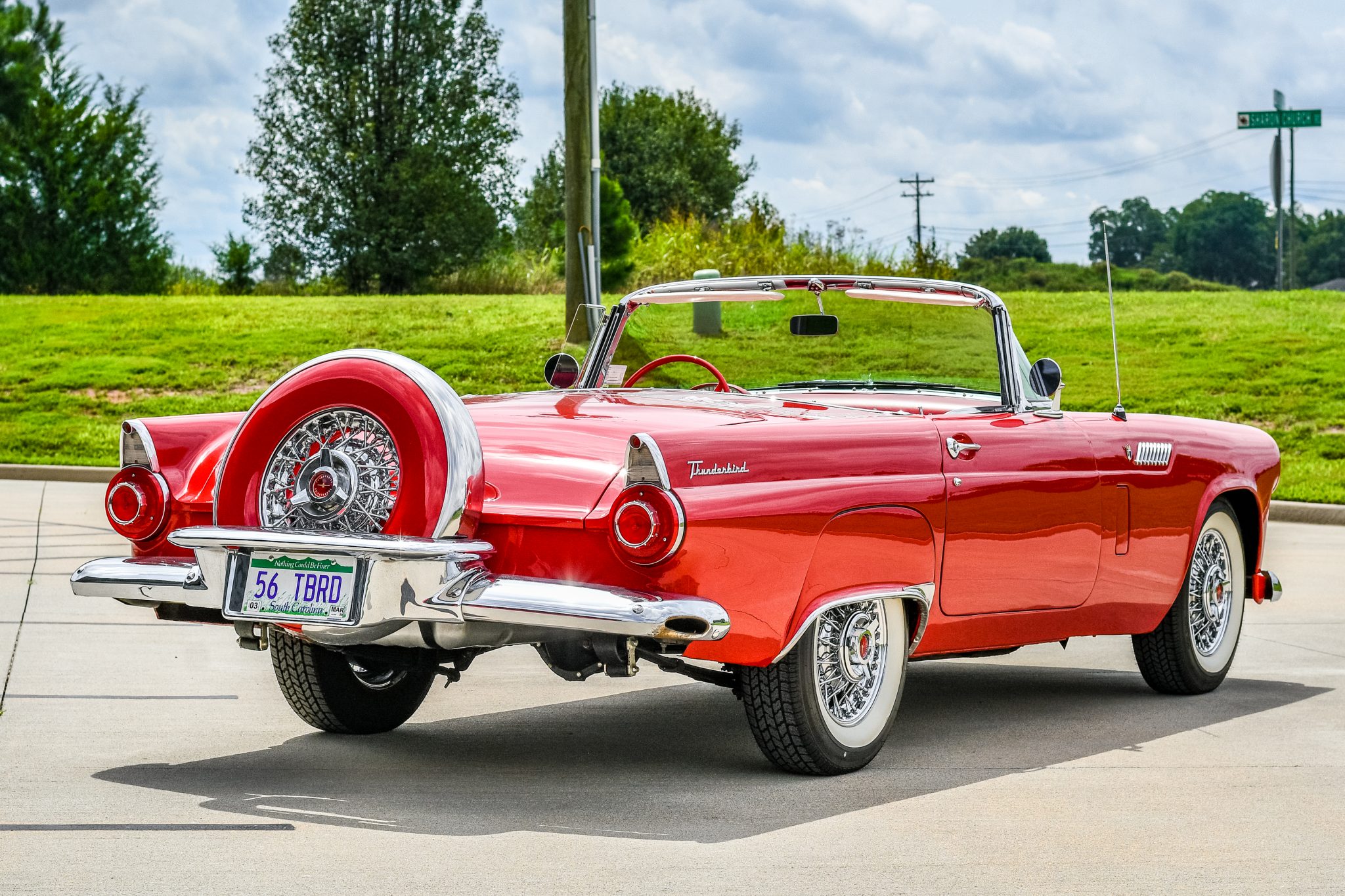 1956 Ford Thunderbird Rear Quarter Panel View