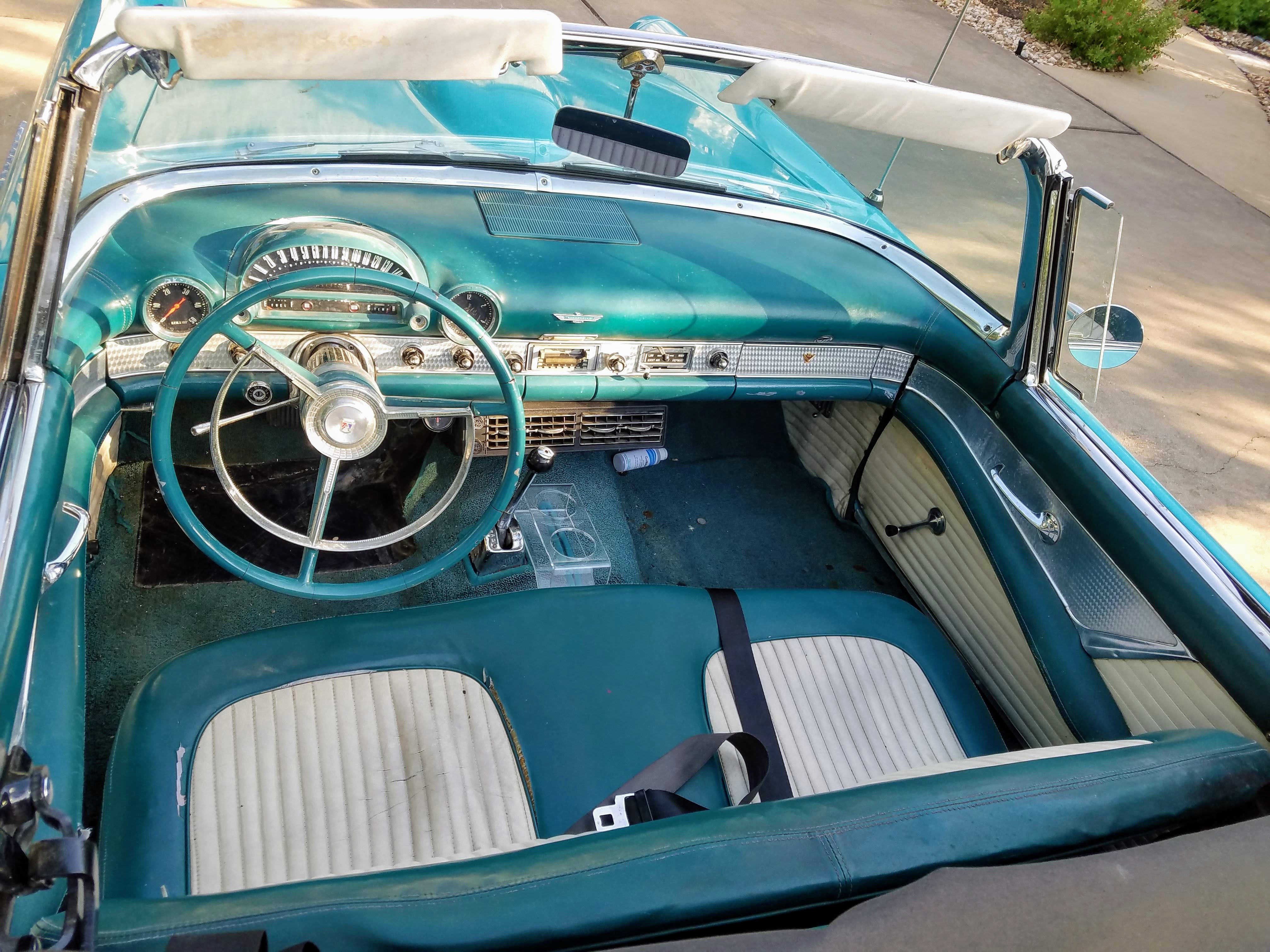 1956 Thunderbird interior