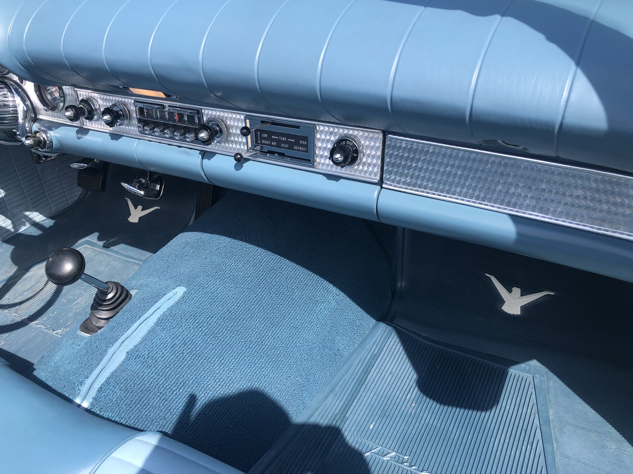 1957 E-Code Ford Thunderbird Two Tone Interior