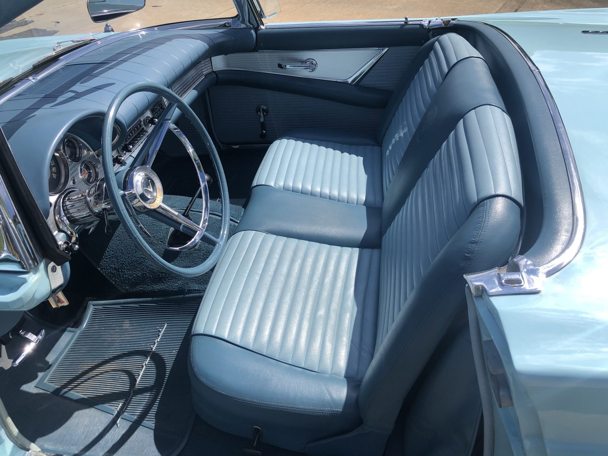 1957 E-Code Ford Thunderbird Two Tone Interior