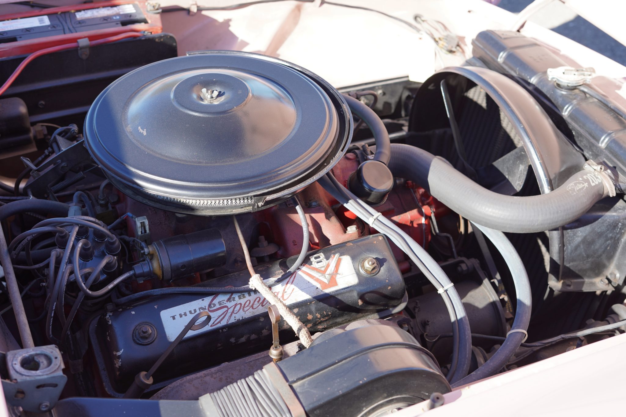 1957 Ford Thunderbird Dusk Rose Engine Bay