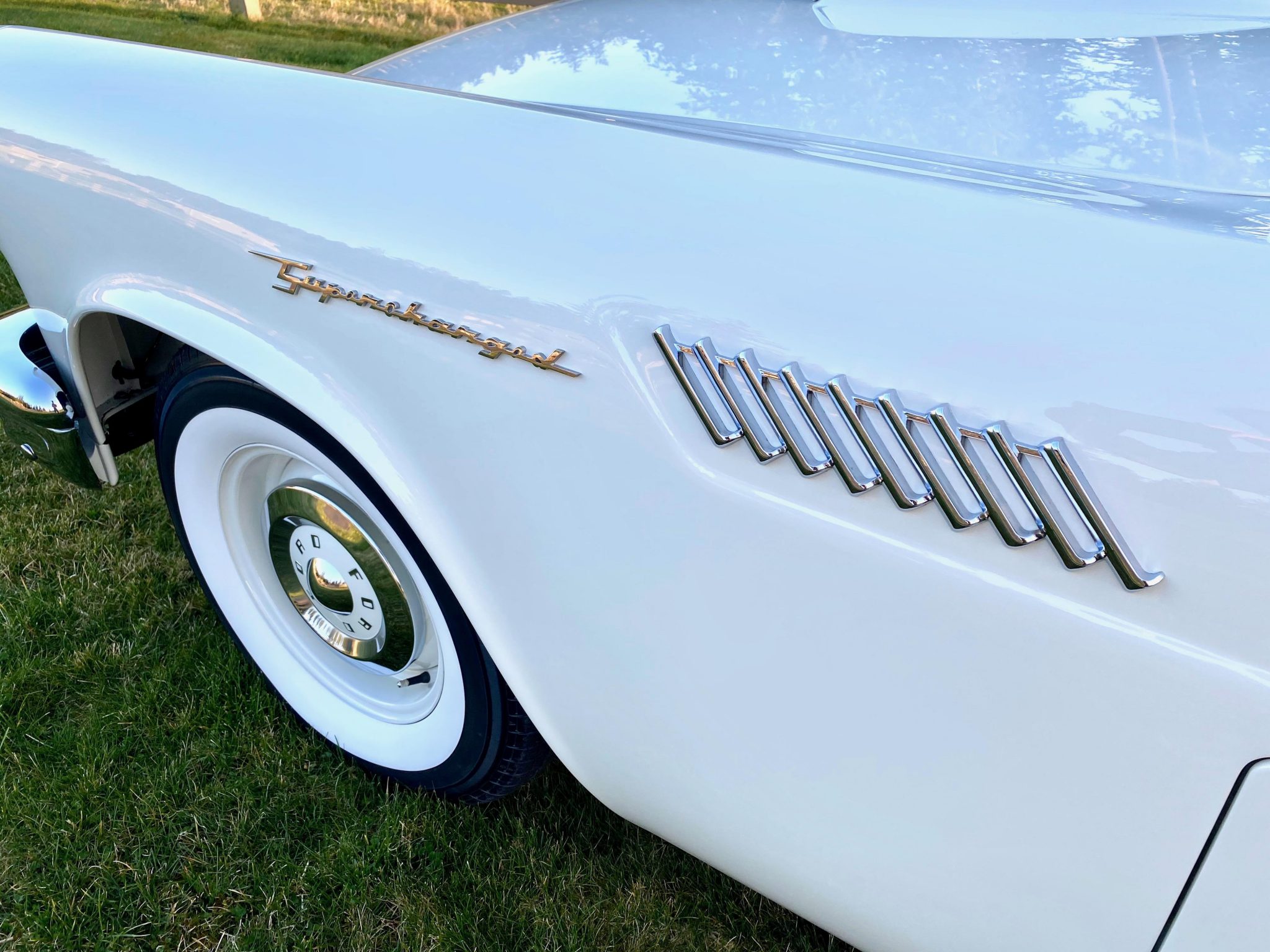 1957 Ford Thunderbird F-Code Factory Supercharged Badge