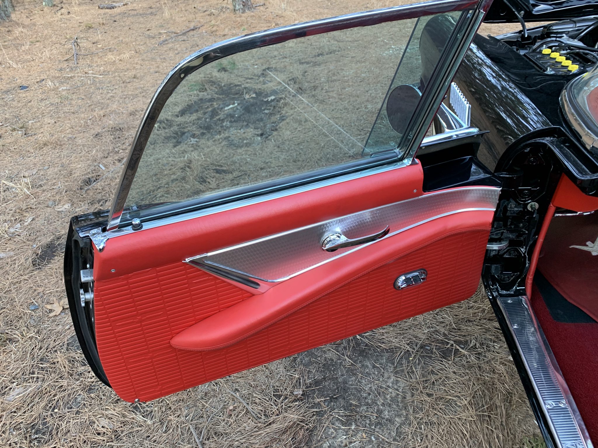 1957 Ford Thunderbird Red Door Panel