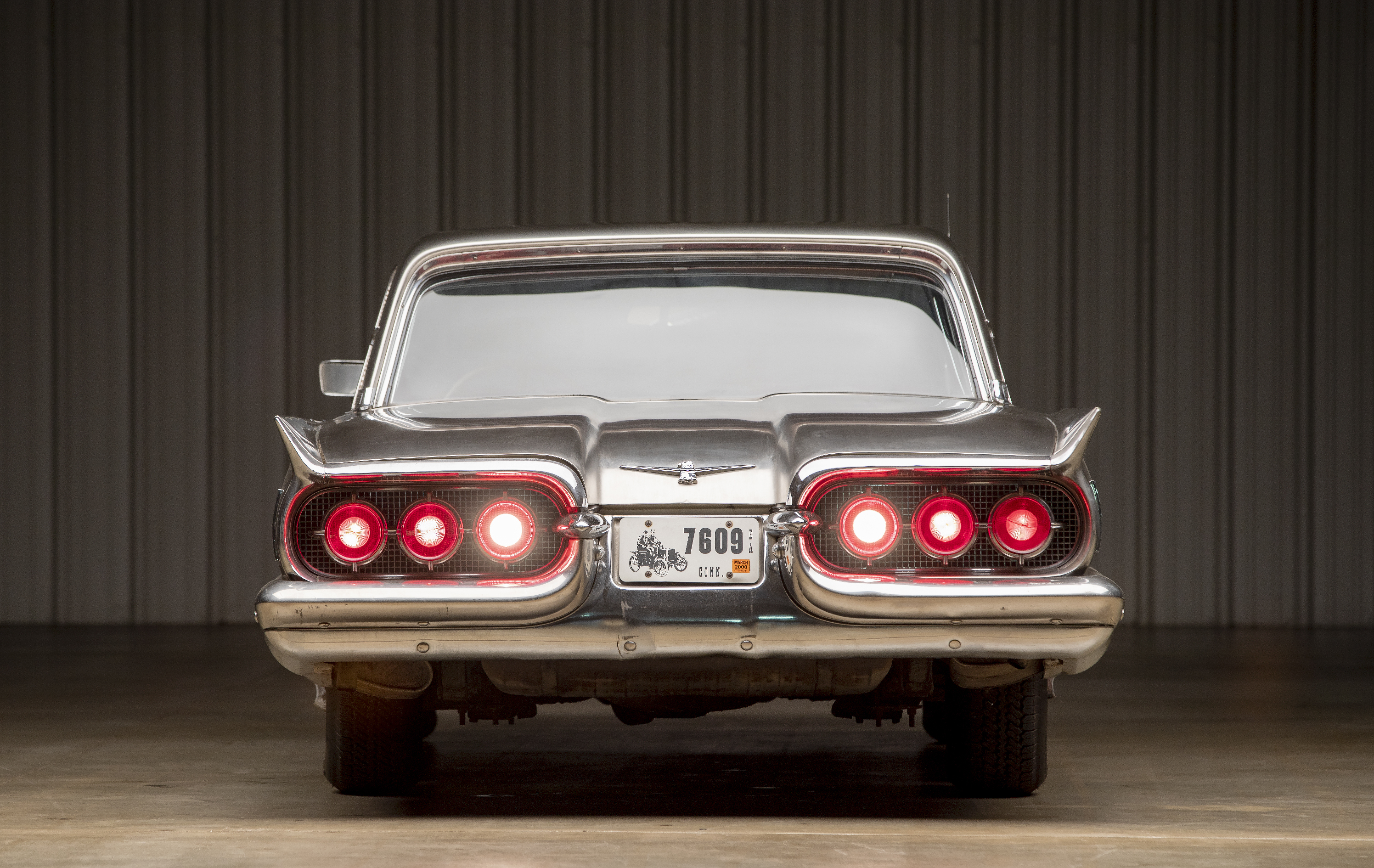 1960 Stainless Steel Ford Thunderbird- Rear View