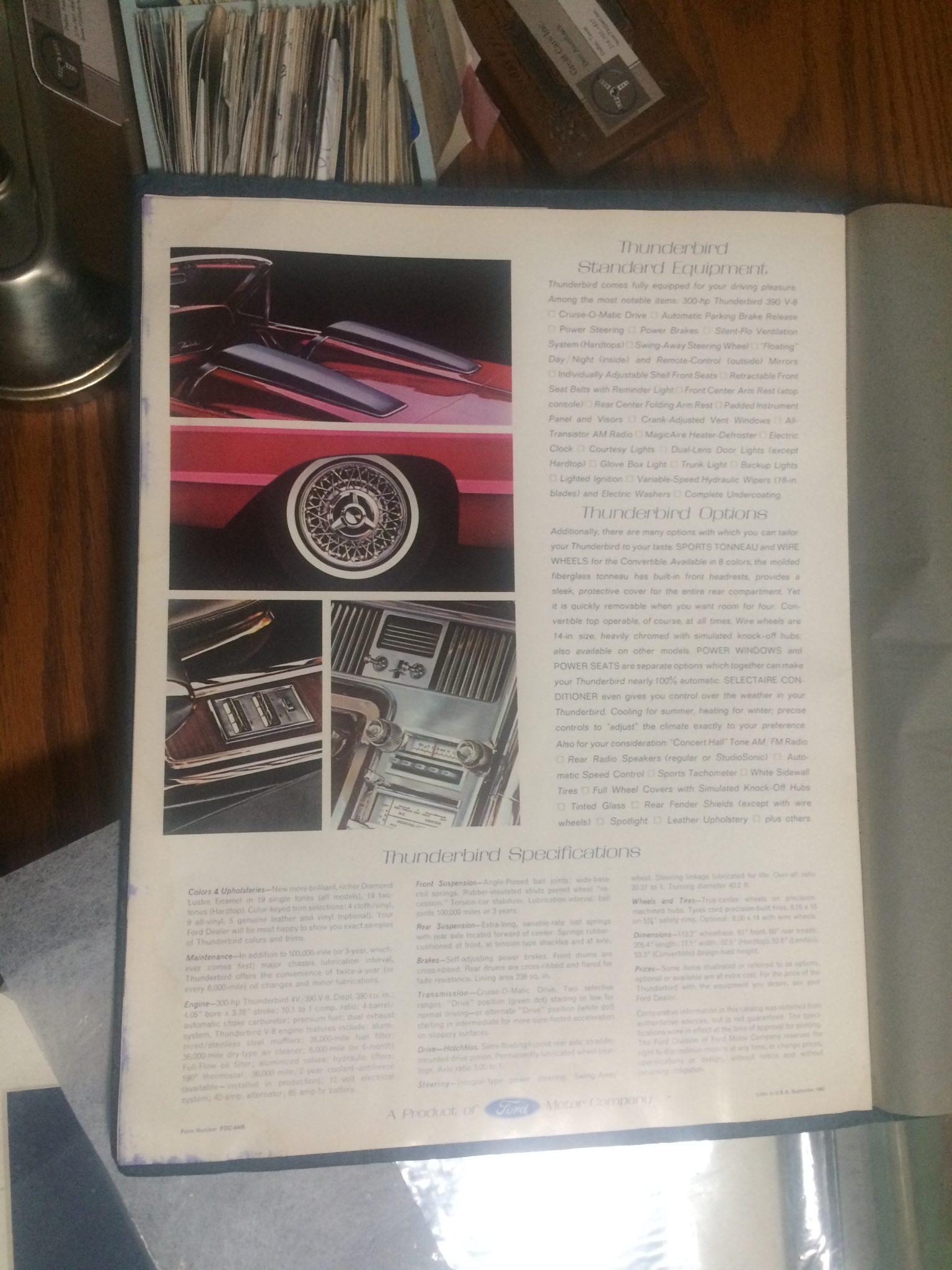 1964 Ford Thunderbird Convertible