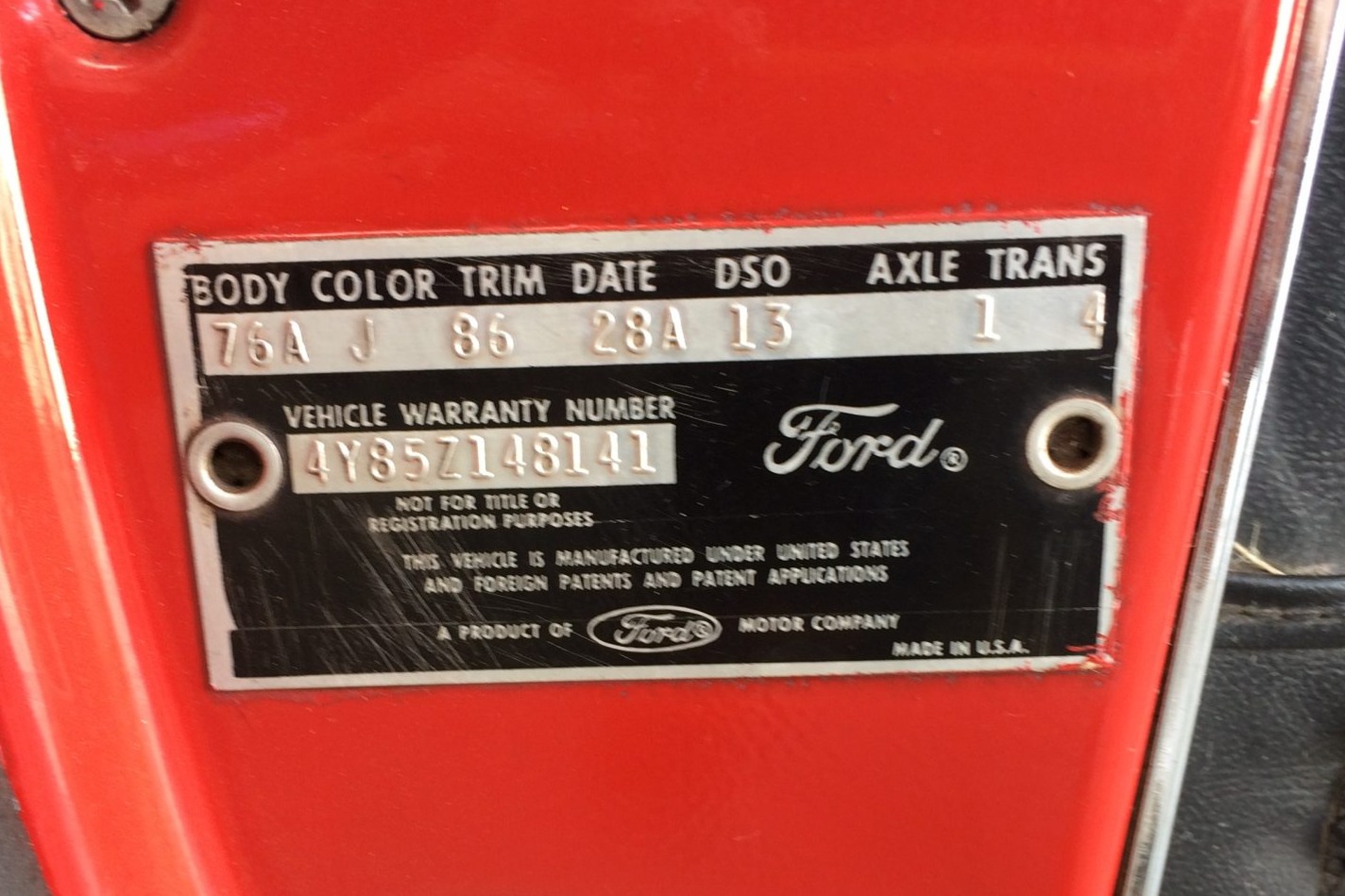 1964 Ford Thunderbird Convertible