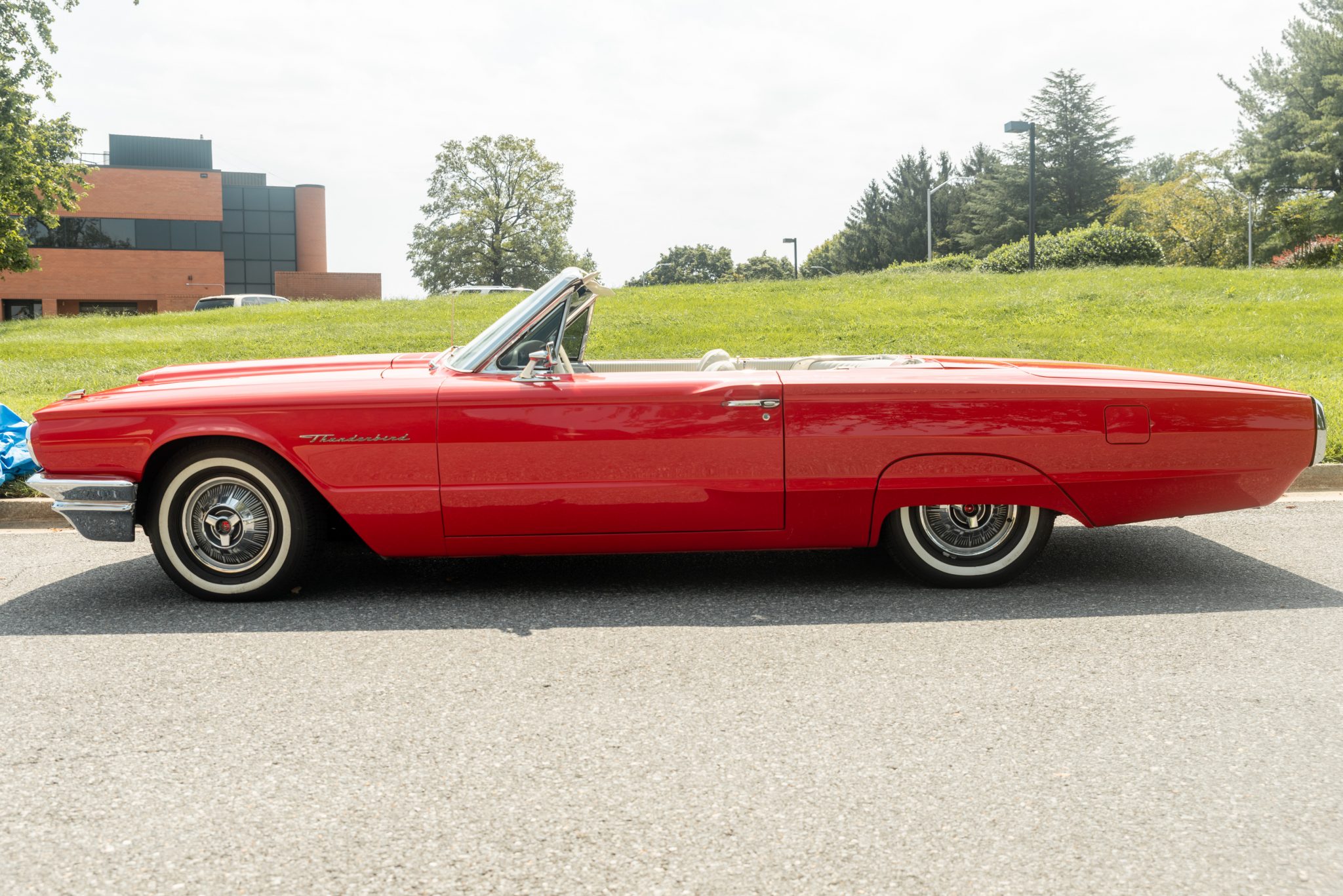 1964 Red Ford Thunderbird Convertible Driver's Side View