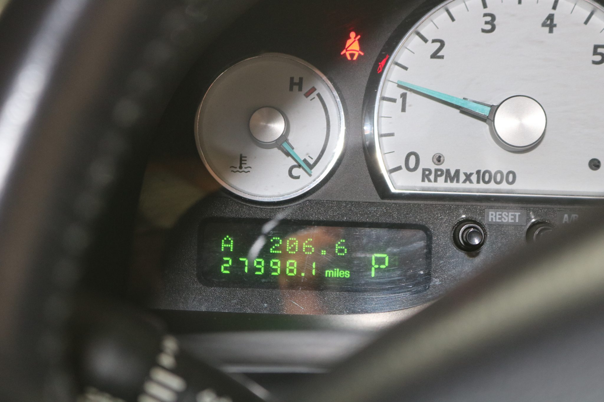 2003 James Bond Ford Thunderbird Odometer
