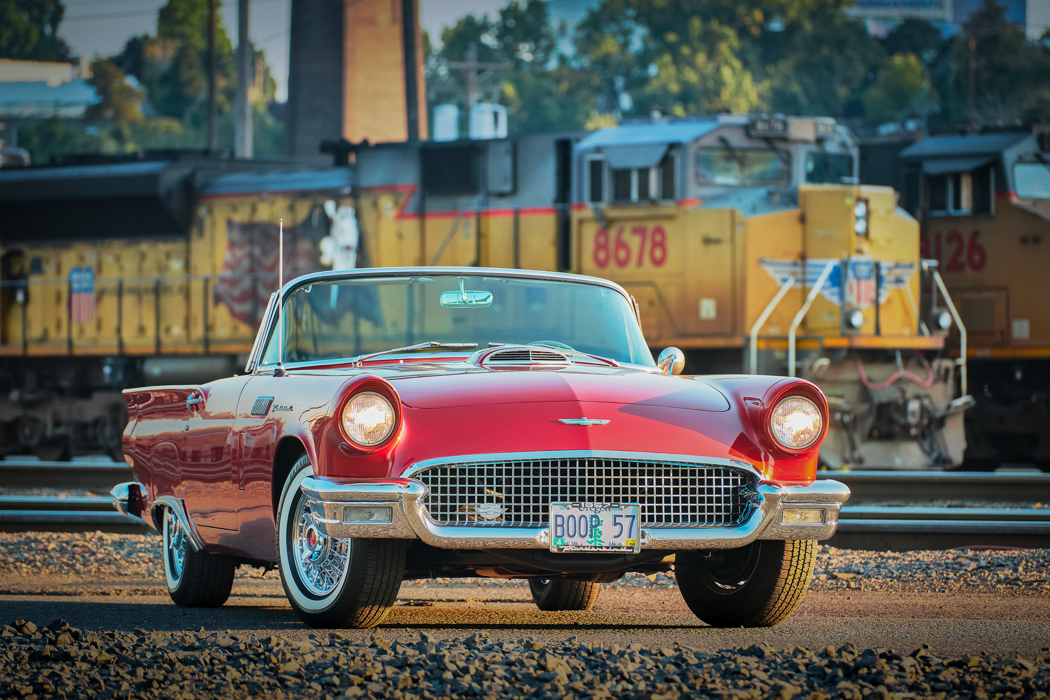 Annette Funicello 1957 Ford Thunderbird