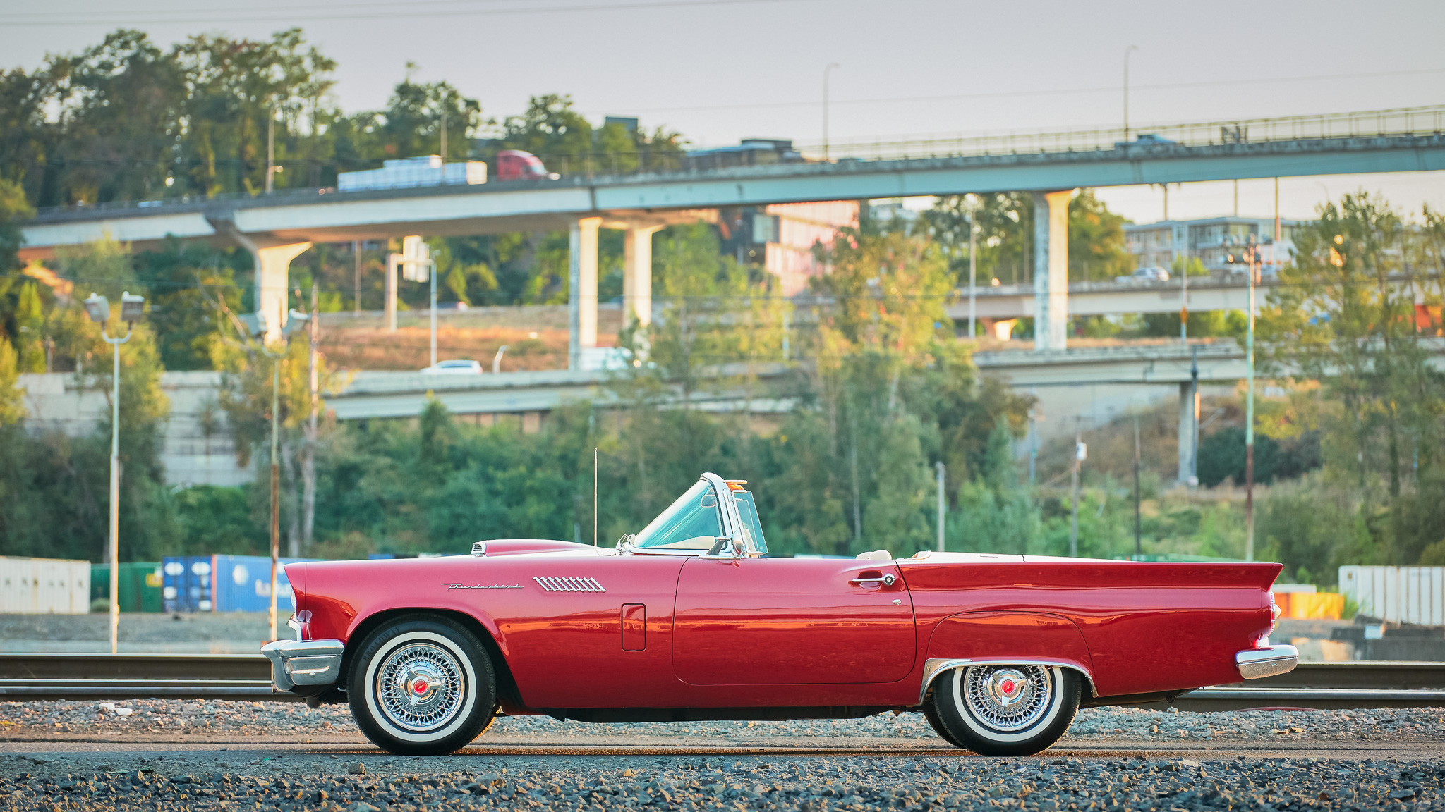 Annette Funicello 1957 Ford Thunderbird