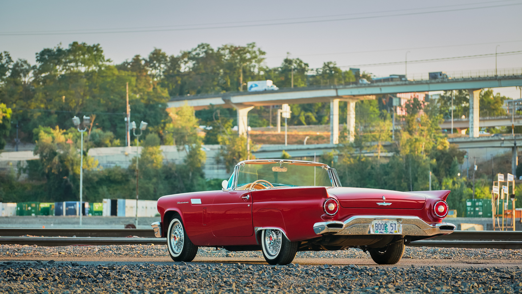 Annette Funicello 1957 Ford Thunderbird