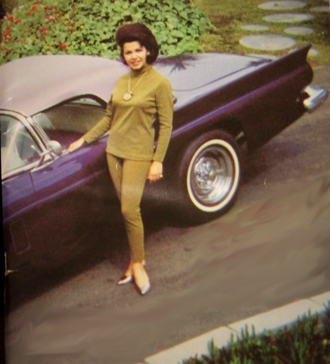 Annette Funicello 1957 Ford Thunderbird
