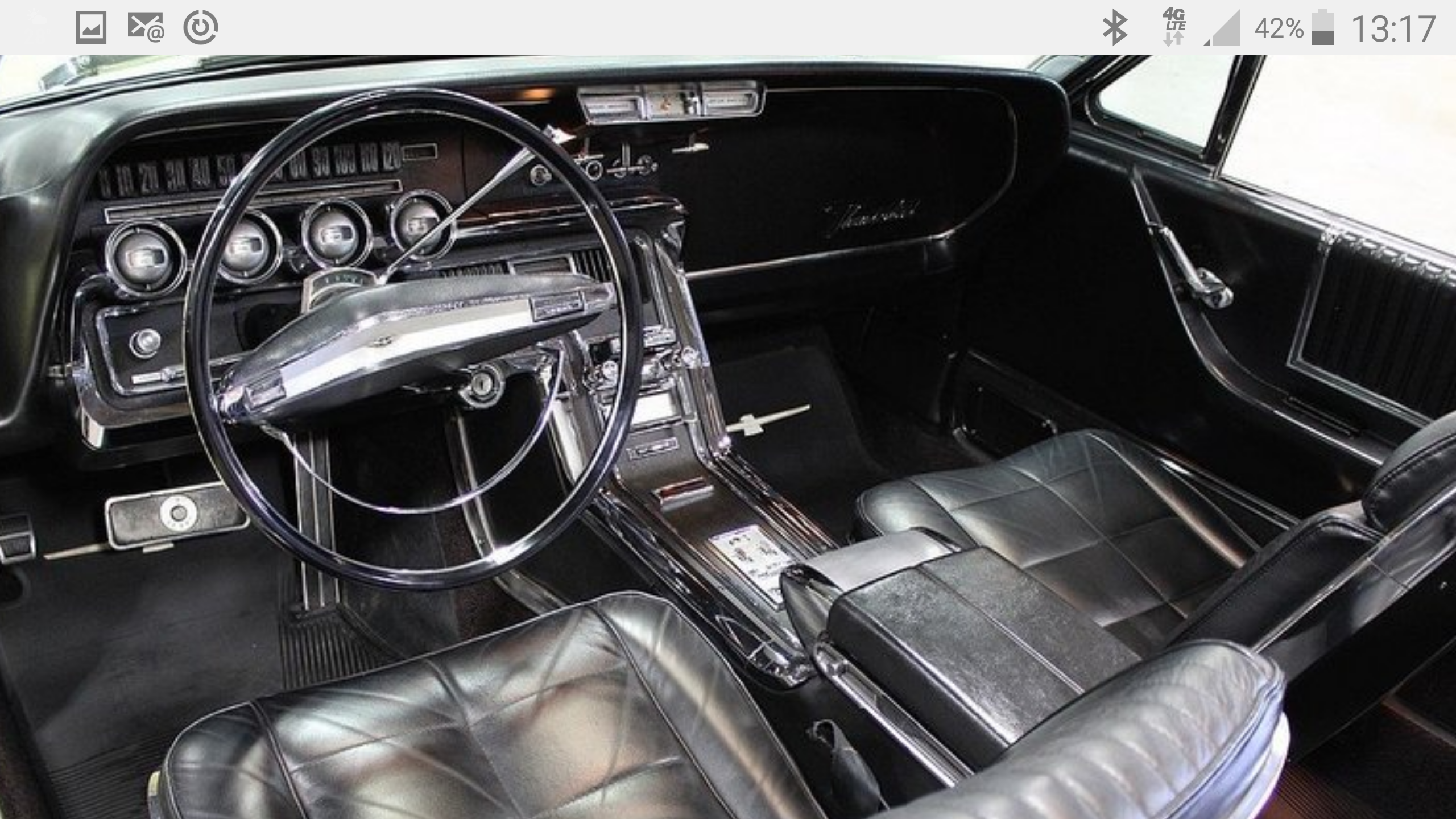 Black leather interior