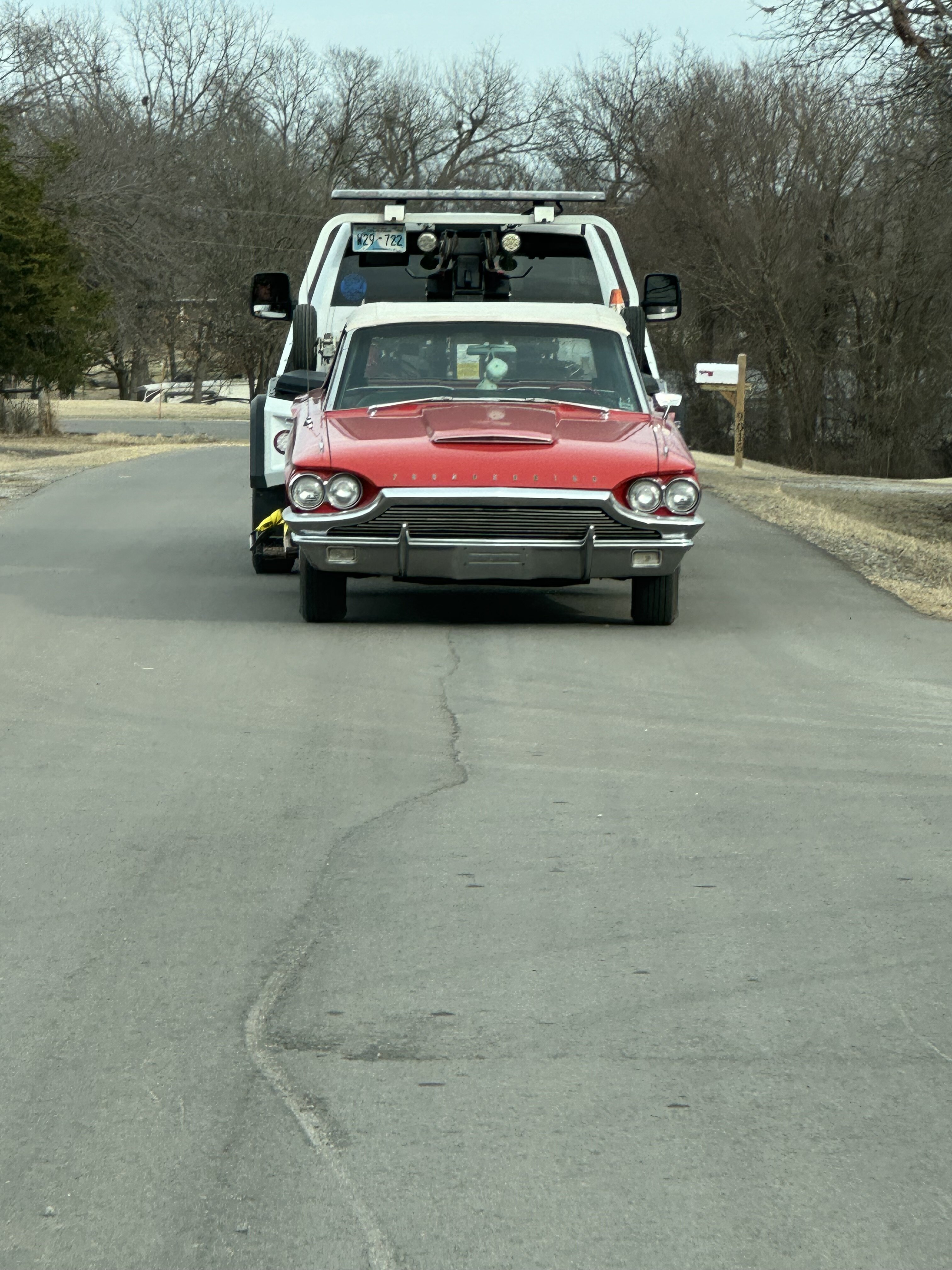 Towing home from Barn